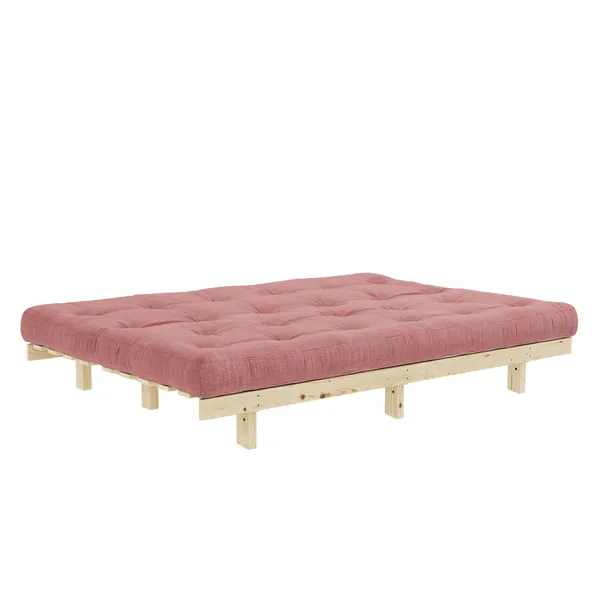 Lean Sovesofa 130x200 Raw/516 Sorbet pink