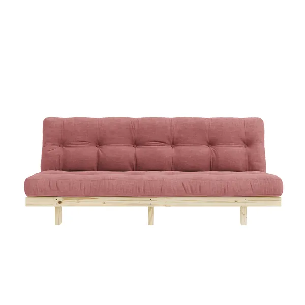 Lean Sovesofa 130x200 Raw/516 Sorbet pink