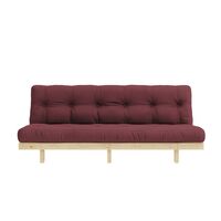 Lean Sofa Bed 130x200 Raw/710 Bordeaux
