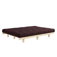 Lean Sofa Bed 130x200 Raw/715 Brown