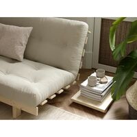 Lean Sofa Bed 130x200 Raw/715 Brown