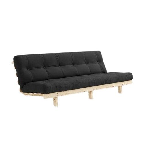 Lean sovesofa 130×200 rå/734 mørkegrå