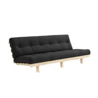 Lean Sofa Bed 130x200 Raw/734 Dark Grey