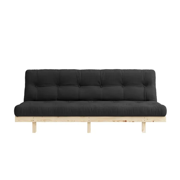 Lean Sofa Bed 130x200 Raw/734 Dark Grey