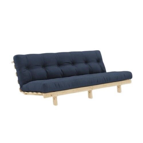 Lean sovesofa 130×200 rå/737 marineblå