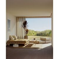 Lean sovesofa 130x200 rå/737 marineblå