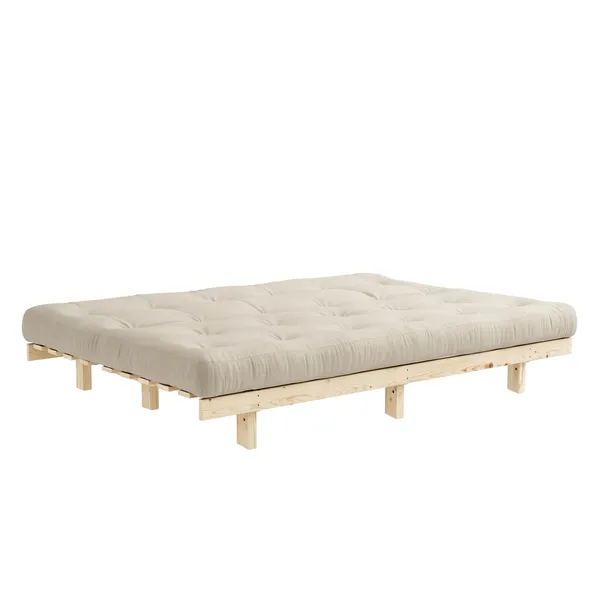 Lean Sofa Bed 130x190 Raw/747 Beige
