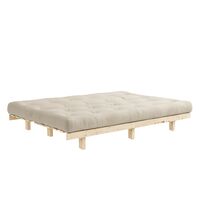 Lean Sofa Bed 130x190 Raw/747 Beige