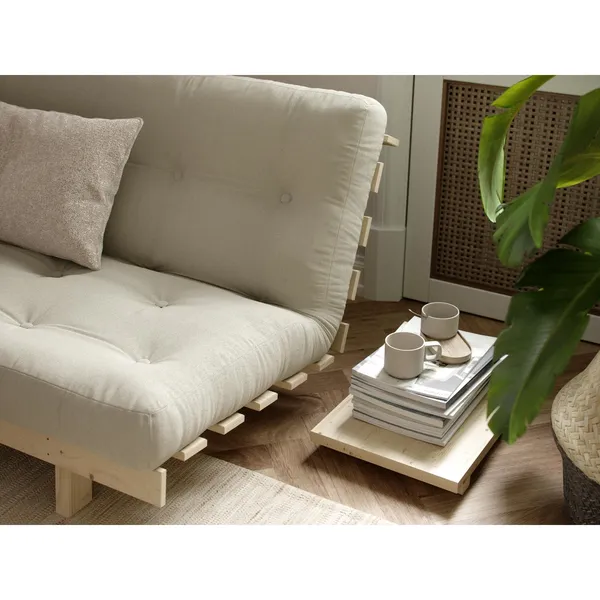 Lean Sofa Bed 130x190 Raw/747 Beige