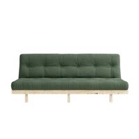 Lean Sofa bed 130x190 Raw/756 Olive Green