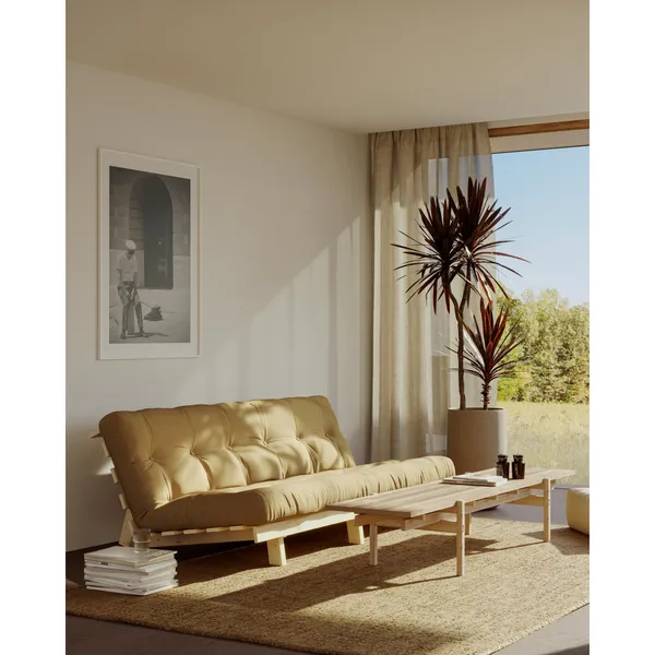 Lean Sovesofa 130x200 Raw/757 Petrol Blue