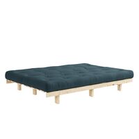 Lean Sovesofa 130x200 Raw/757 Petrol Blue
