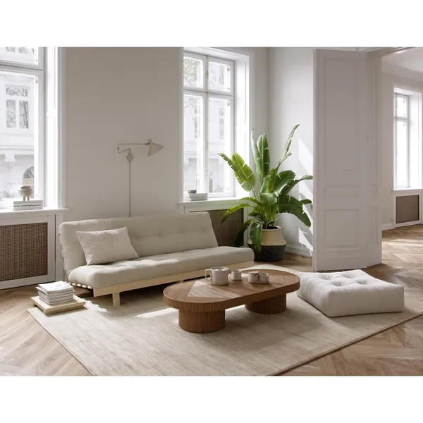 Lean Sofa Bed 130x200 Raw/758 Wheat Beige