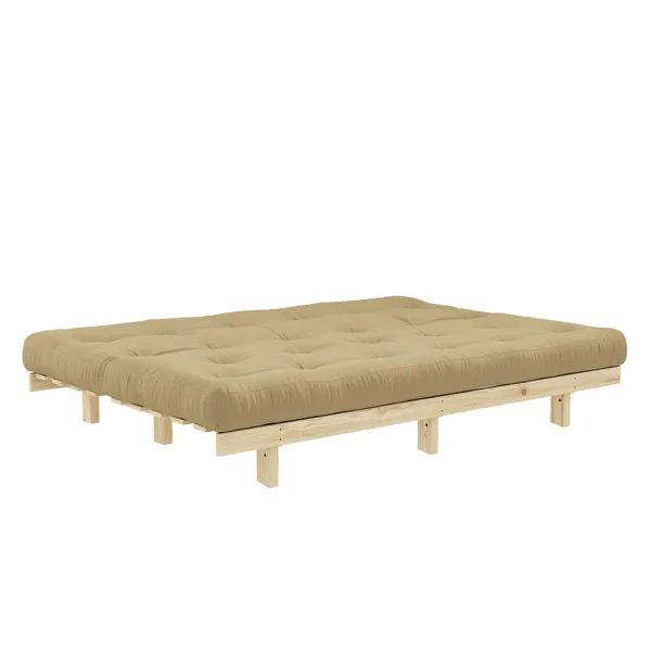 Lean Sofa Bed 130x200 Raw/758 Wheat Beige