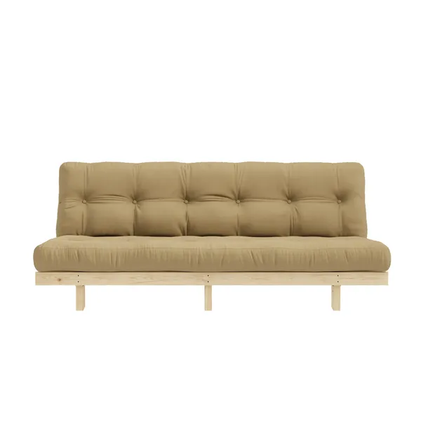 Lean Sofa Bed 130x200 Raw/758 Wheat Beige