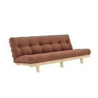 Lean Sofa Bed 130x200 Raw/759 Clay Brown