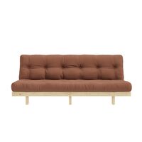 Lean Sofa Bed 130x200 Raw/759 Clay Brown