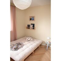 Lean Sofa Bed 130x200 Raw/759 Clay Brown