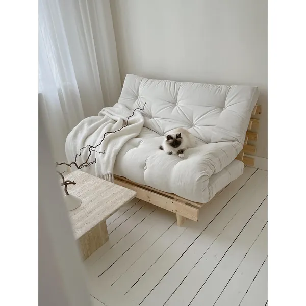 Roots Sofa bed 140x200 Raw/611 Beach Blue