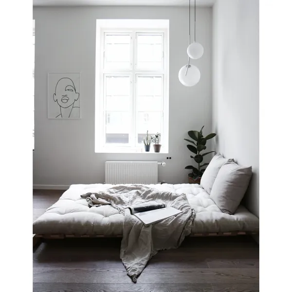 Roots Sofa bed 140x200 Raw/611 Beach Blue