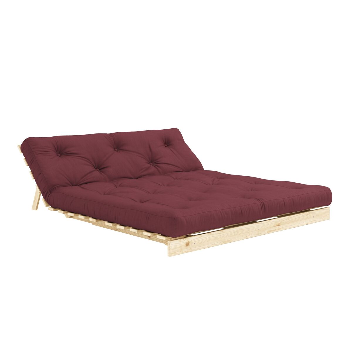 Sofa rozkładana Roots 160x200 Raw/710 Bordeaux
