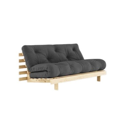 Roots Sovesofa 160x200 Rå/734 Mørk grå