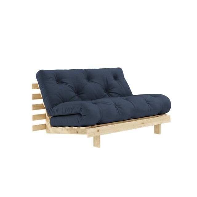 Roots sovesofa 140x200 rå/737 marineblå