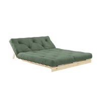 Roots Sovesofa 140x200 Rå/756 Olivengrønn