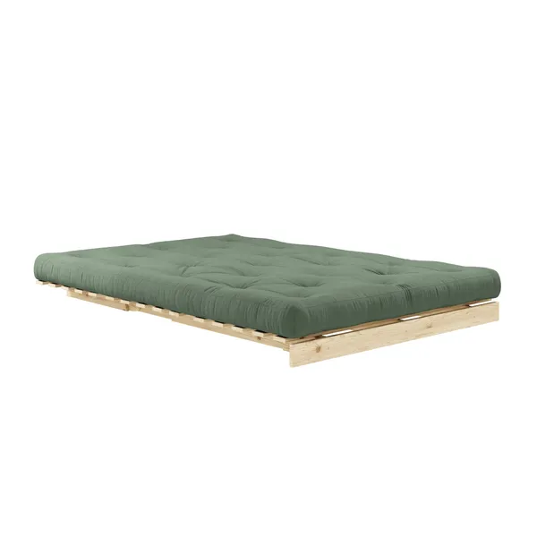 Roots Sovesofa 140x200 Rå/756 Olivengrønn
