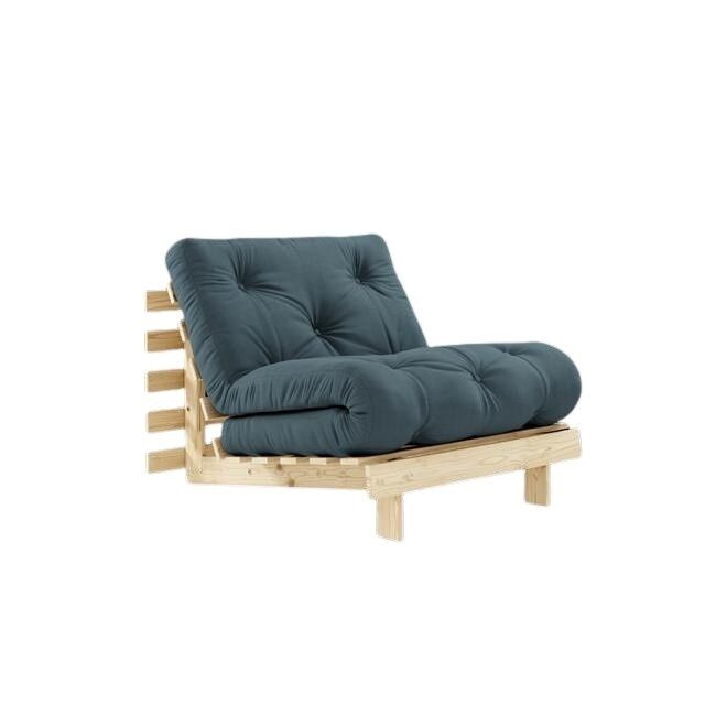 Roots sovesofa 90x200 rå/757 bensinblå