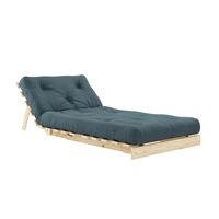 Roots Sofa Bed 90x200 Raw/757 Petrol Blue