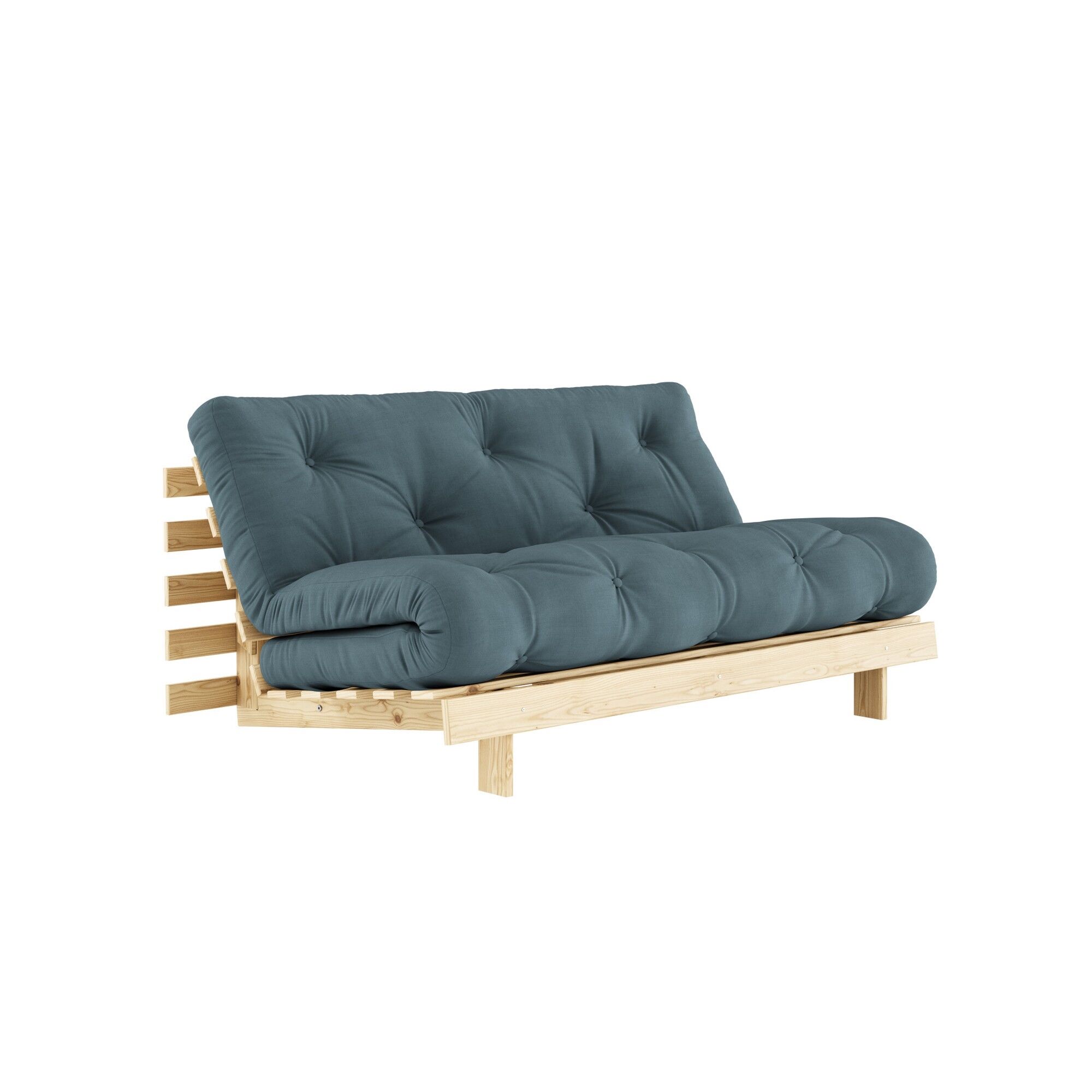 Roots sovesofa 160x200 rå/757 bensinblå