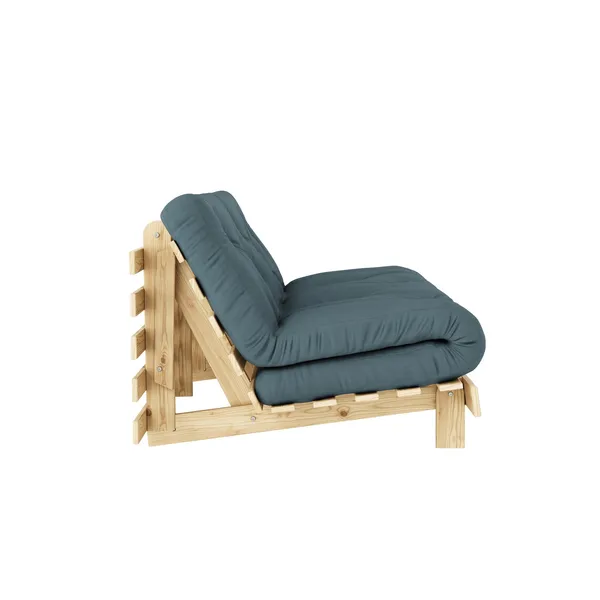 Roots Sofa Bed 160x200 Raw/757 Petrol Blue