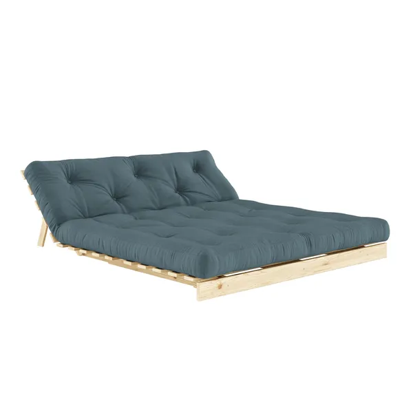 Roots Sofa Bed 160x200 Raw/757 Petrol Blue