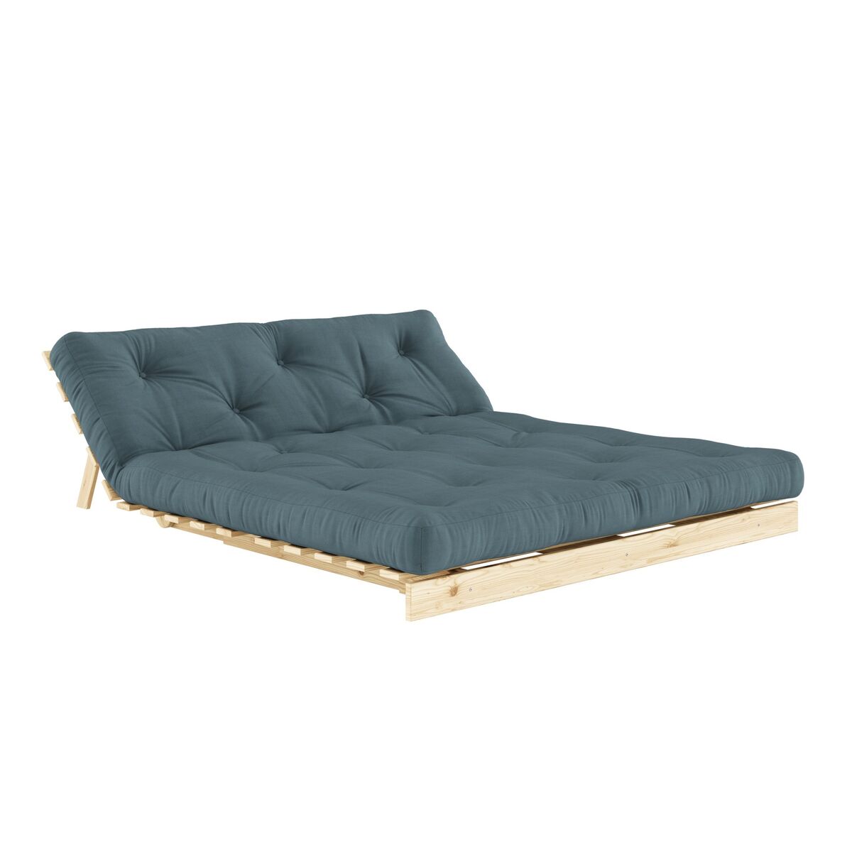 Divano letto Roots 160x200 Raw/757 Blu Petrolio