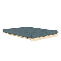 Divano letto Roots 160x200 Raw/757 Blu Petrolio