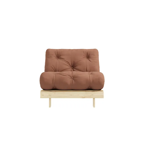 Roots Sofa bed 90x200 Raw/759 Clay Brown
