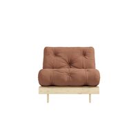 Roots Sofa bed 90x200 Raw/759 Clay Brown