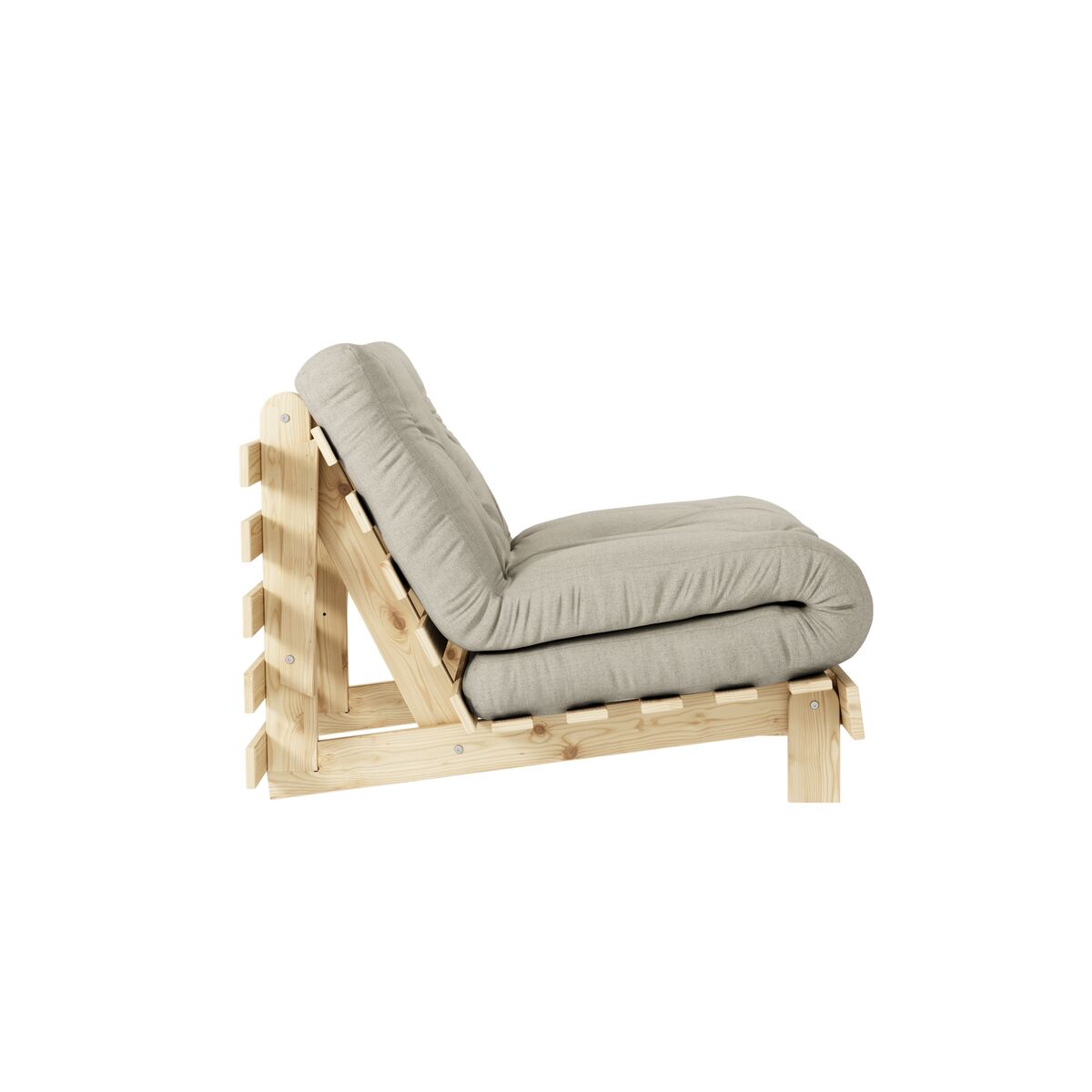 Roots Schlafsofa 90x200 Roh/914 Leinen