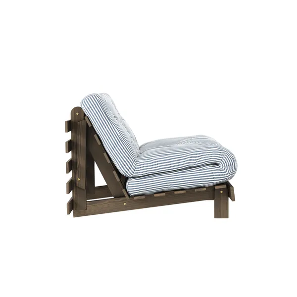 Roots Schlafsofa 90x200 Johannisbrotbraun/611 Strandblau