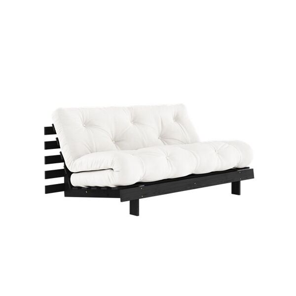 Roots Schlafsofa 160x200 Schwarz Nacht/701 Natur