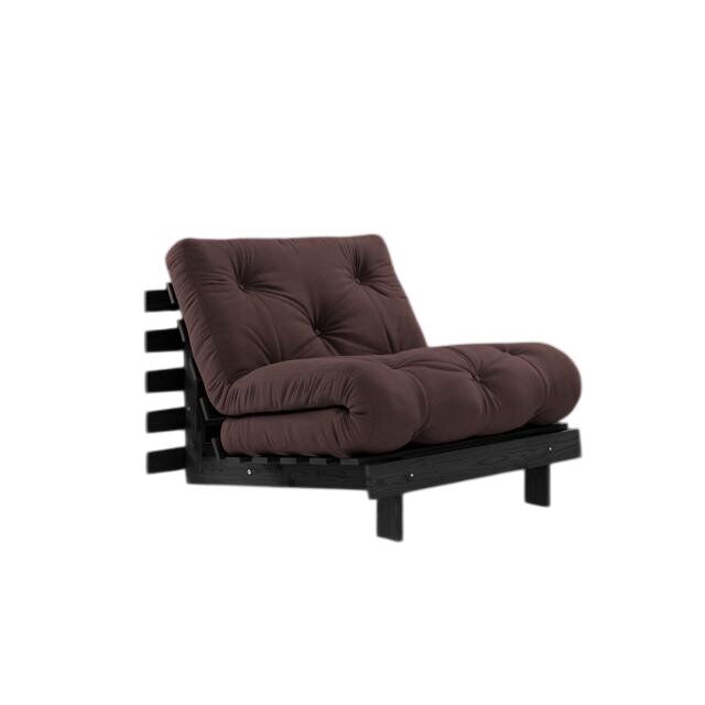 Roots Sovesofa 90×200 Svart Natt/715 Brun