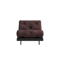 Roots Sofa bed 90x200 Black Night/715 Brown