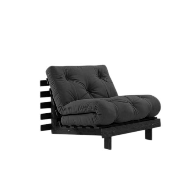 Roots Sovesofa 90×200 Svart Natt/734 Mørk Grå