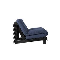 Divano letto Roots 90x200 Nero Notte/737 Blu Navy