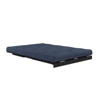 Roots Schlafsofa 140x200 Schwarz Nacht/737 Marineblau