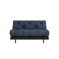 Roots Schlafsofa 140x200 Schwarz Nacht/737 Marineblau