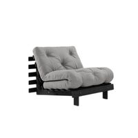 Roots Sofa bed 90x200 Black Night/746 Grey