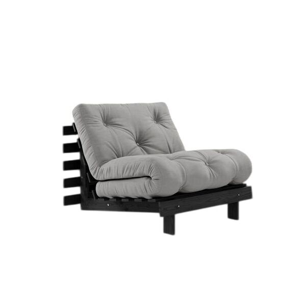 Divano letto Roots 90x200 Nero Notte/746 Grigio