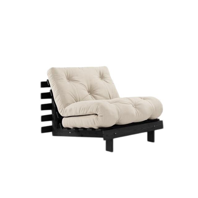 Roots Sovesofa 90×200 Svart Natt/747 Beige